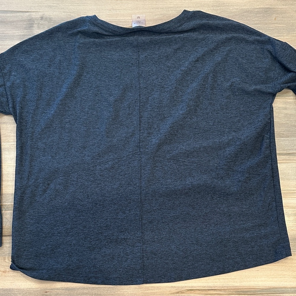 CALIA Dark Charcoal Gray Long Sleeve Top - Picture 5 of 7